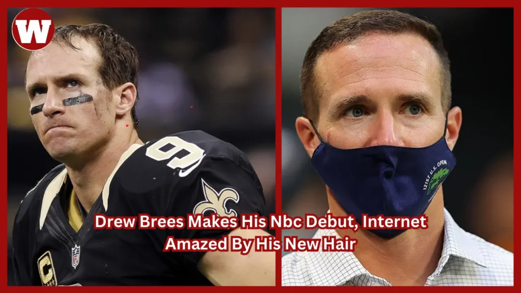 drew brees makes his nbc debut, internet amazed by his new 